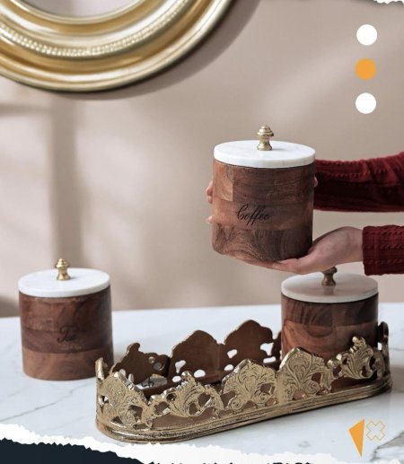 طقم سكريات مع صينية